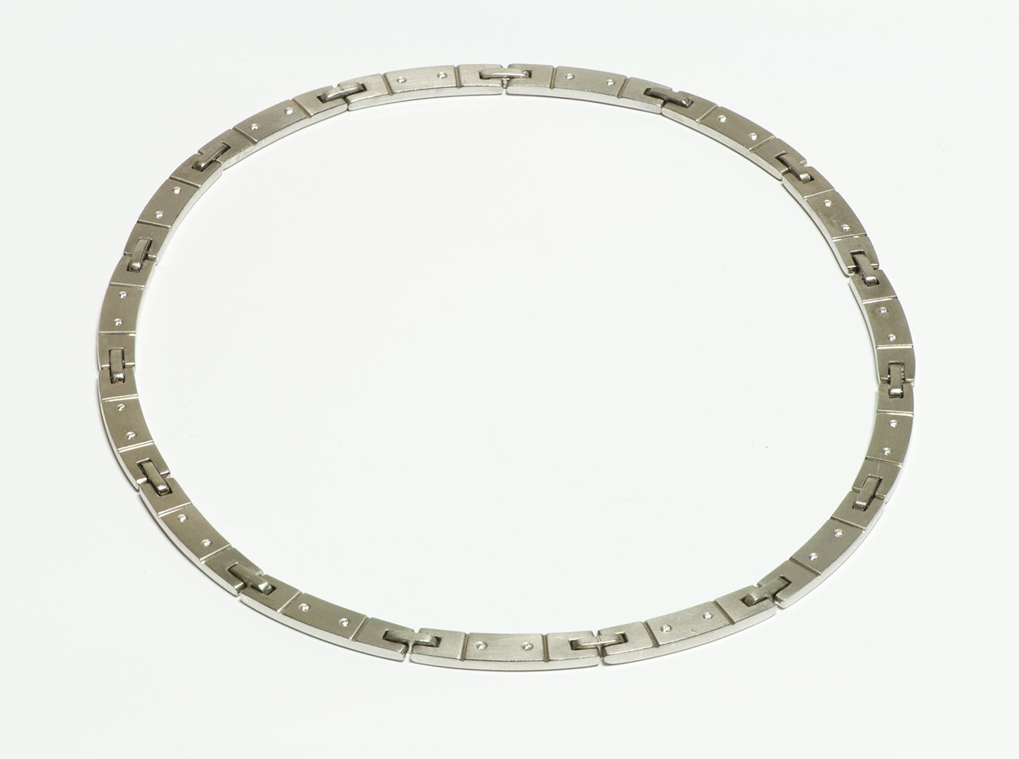 Tiffany & Co. 18K White Gold Diamond Collar Necklace