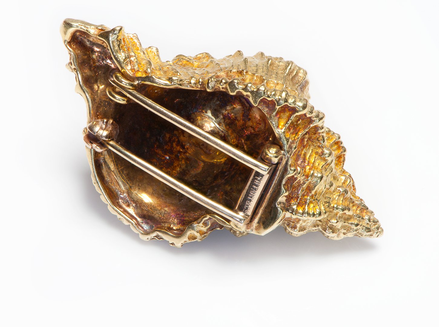 Tiffany & Co. 18K Yellow Gold Conch Shell Brooch