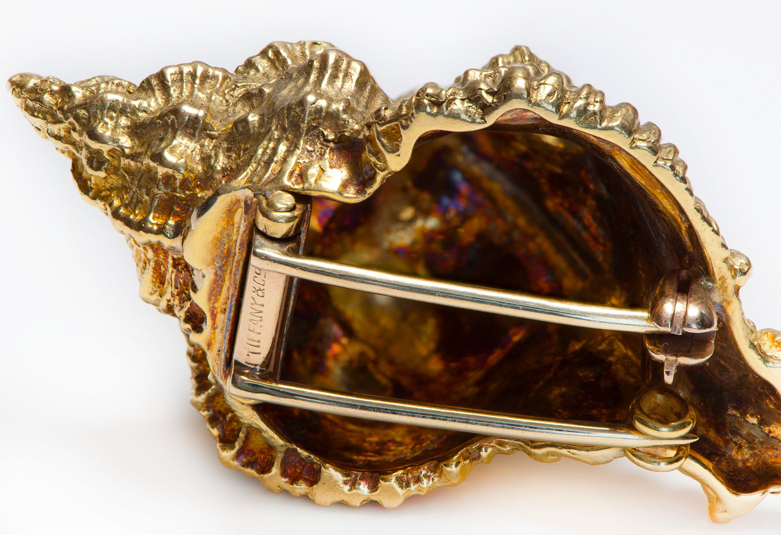 Tiffany & Co. 18K Yellow Gold Conch Shell Brooch