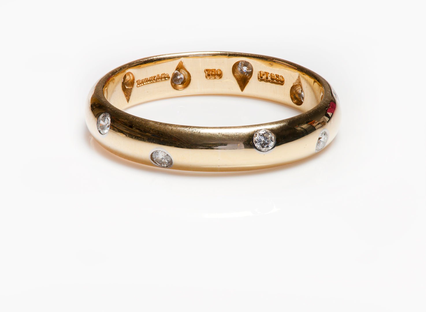 Tiffany & Co. 18K Yellow Gold Etoile Diamond Ring