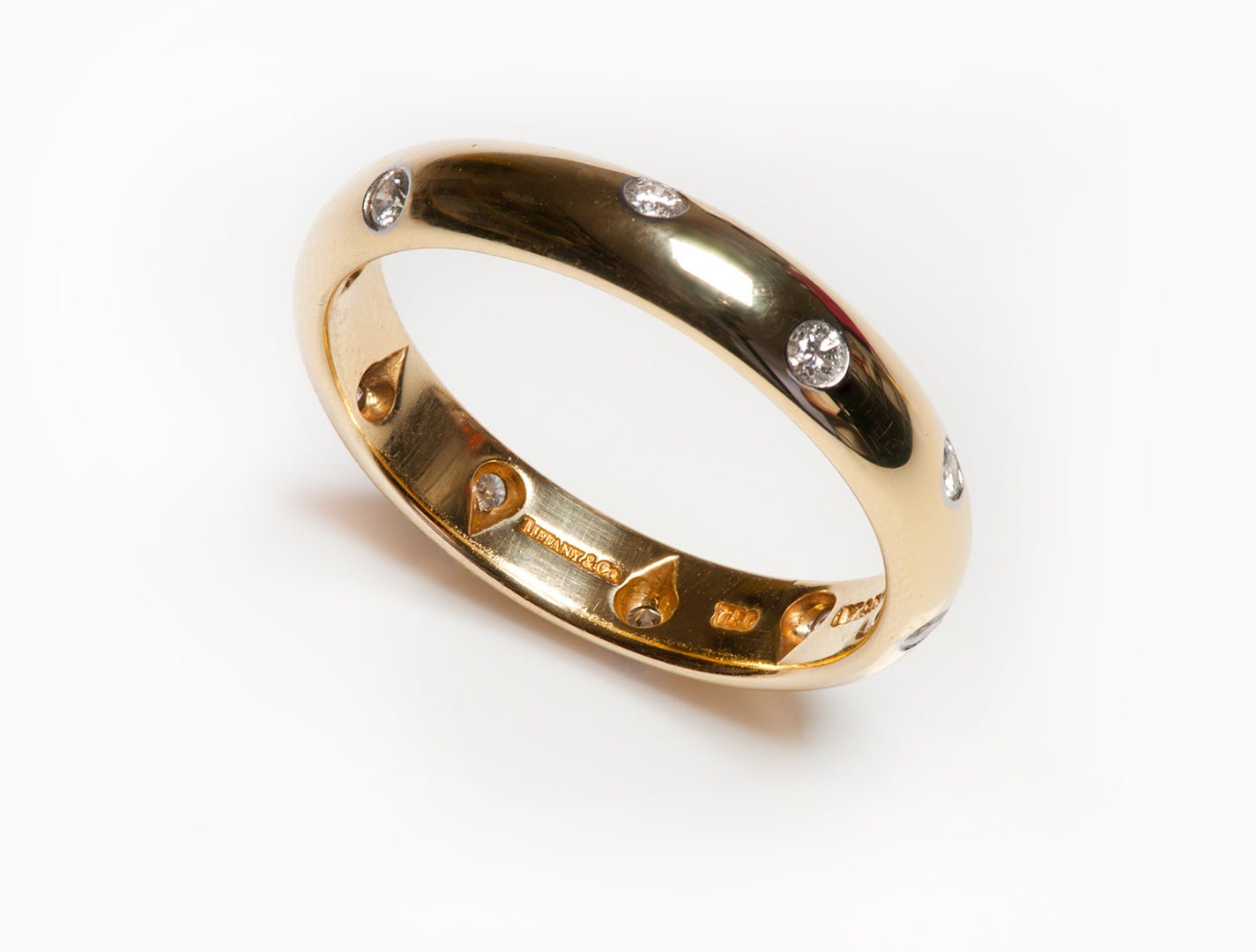 Tiffany & Co. 18K Yellow Gold Etoile Diamond Ring