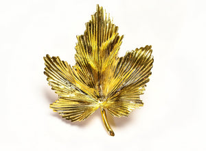 Tiffany & Co. 18K Yellow Gold Leaf Brooch