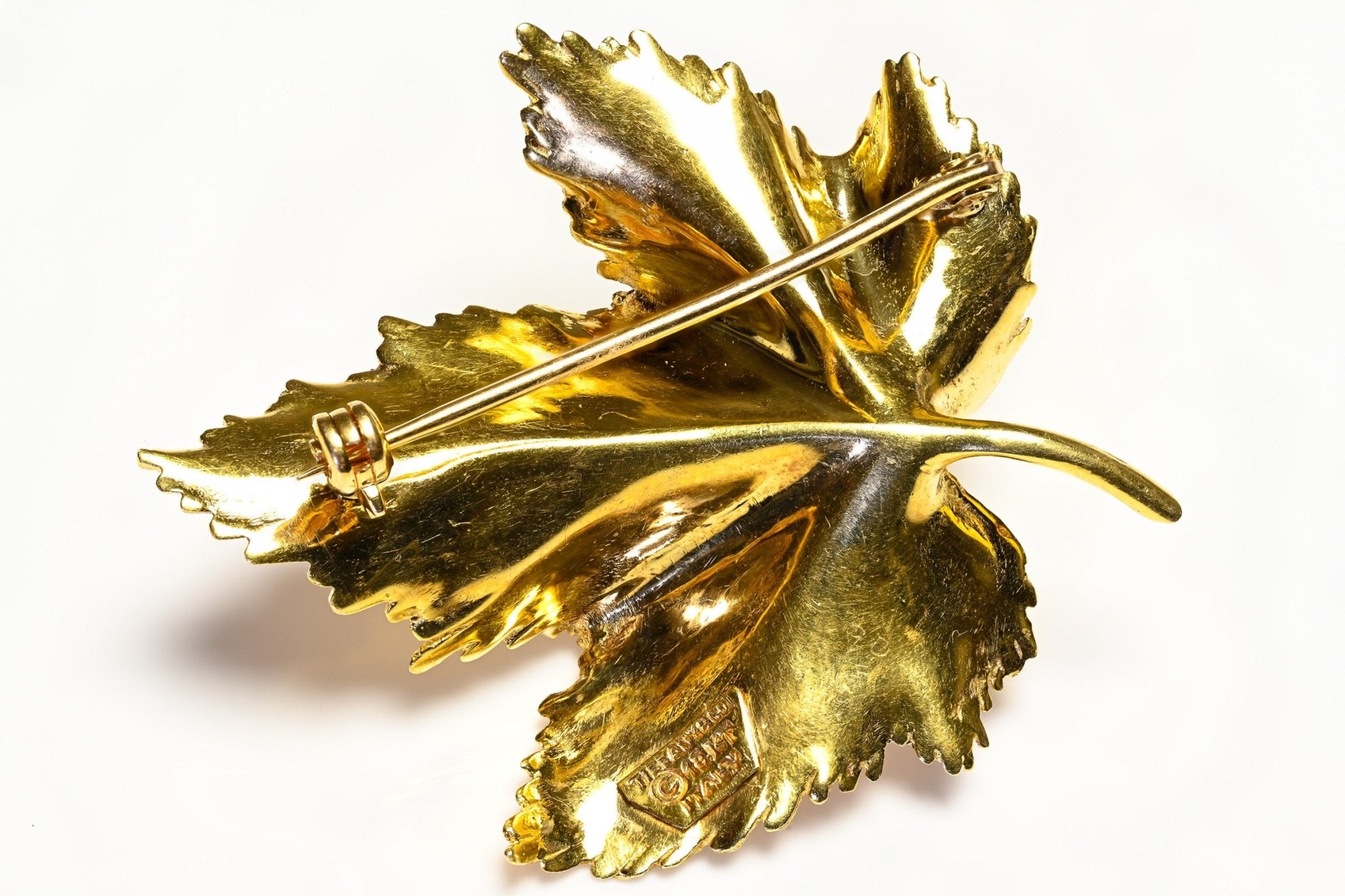 Tiffany & Co. 18K Yellow Gold Leaf Brooch