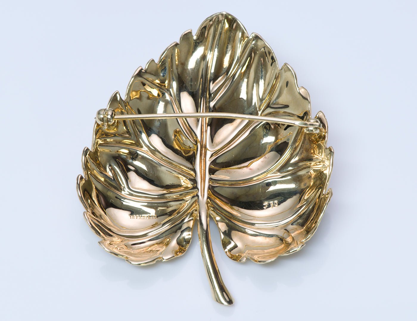 Tiffany & Co. 18K Yellow Gold Leaf Brooch