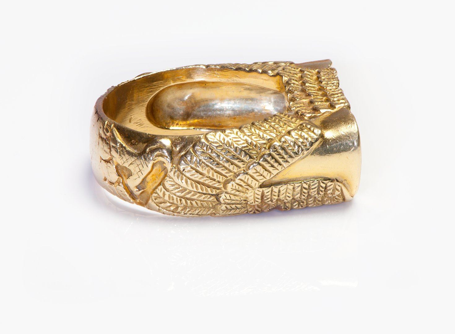 Tiffany & Co. 18K Yellow Gold Owl Ring