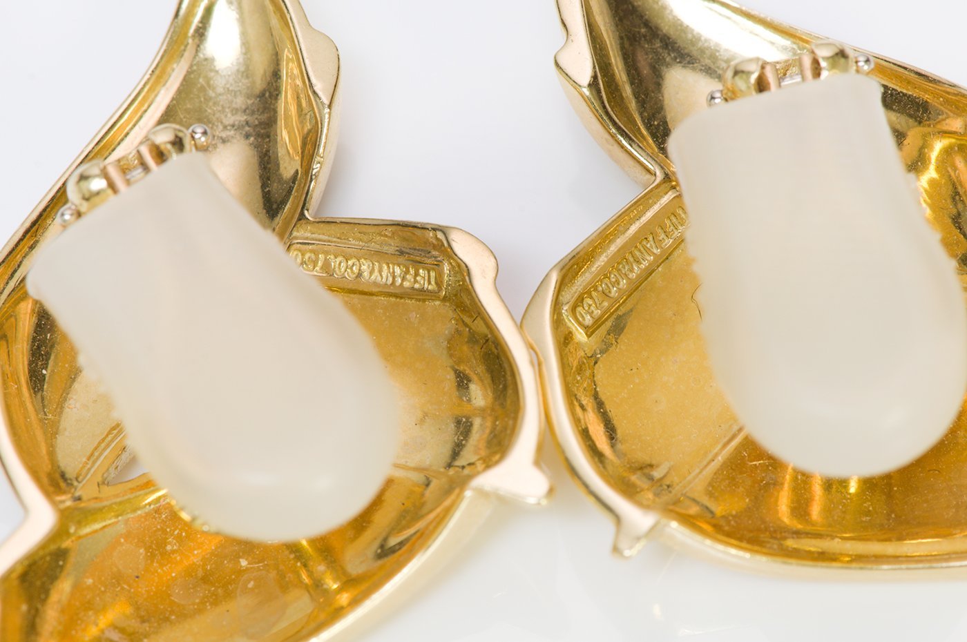 Tiffany & Co. 18K Yellow Gold Ribbon Earrings