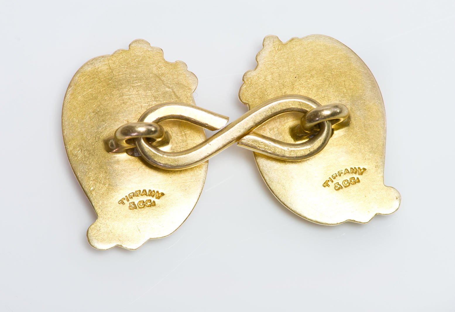 Tiffany & Co. Antique Art Nouveau Gold Diamond Cufflinks