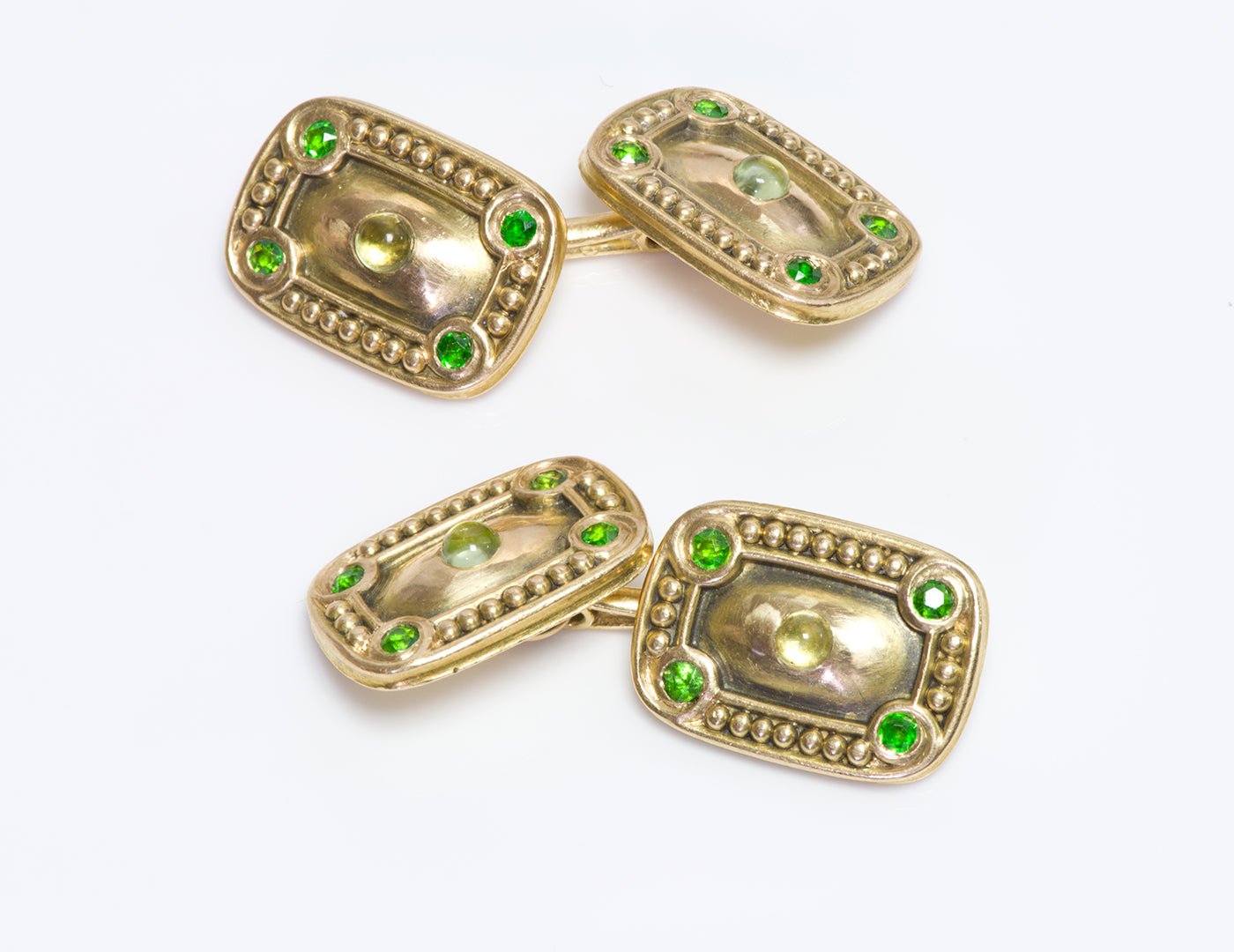 Tiffany & Co. Antique Gold Demantoid Cufflinks