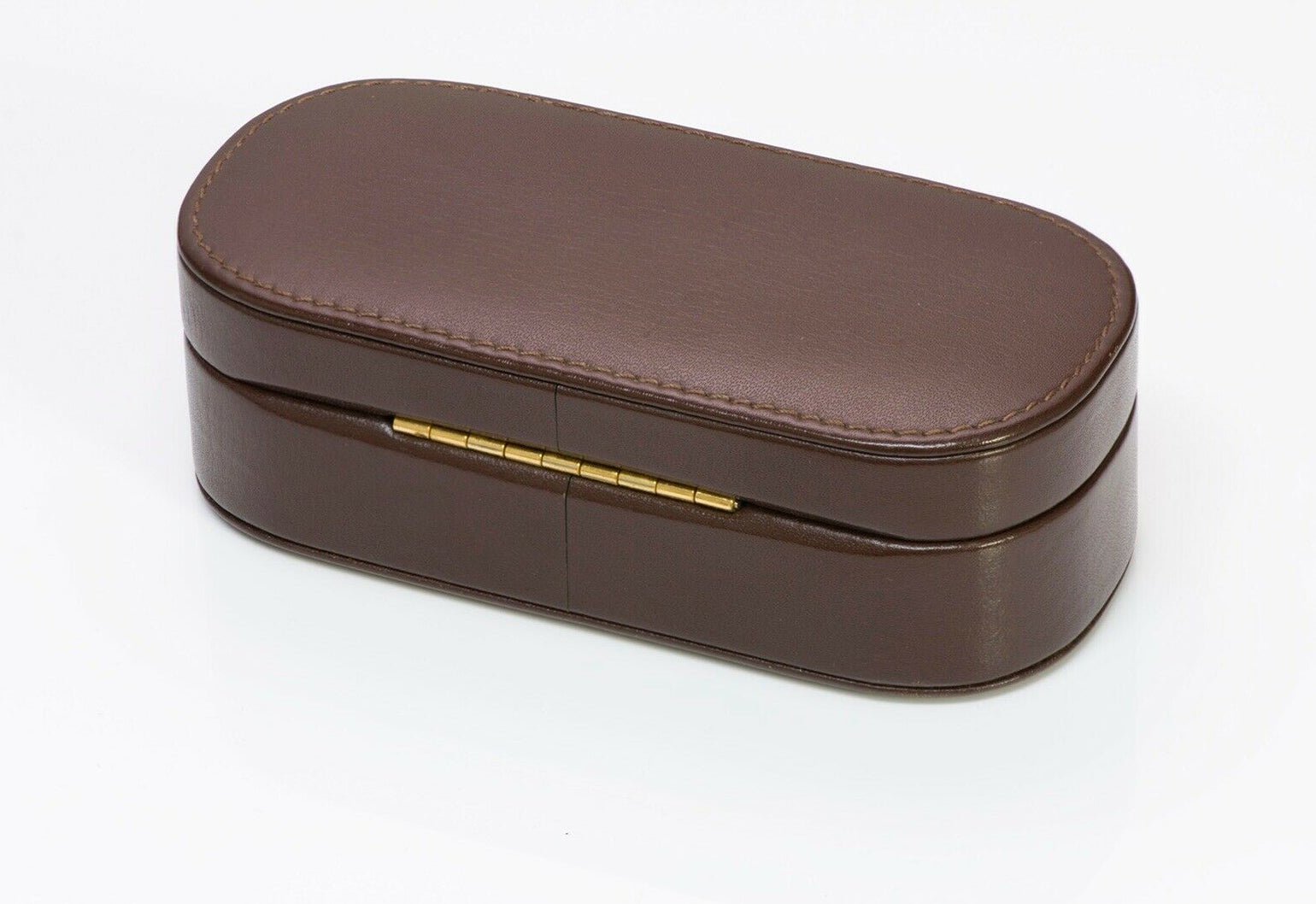 TIFFANY & Co. Brown Leather Jewelry Box Case
