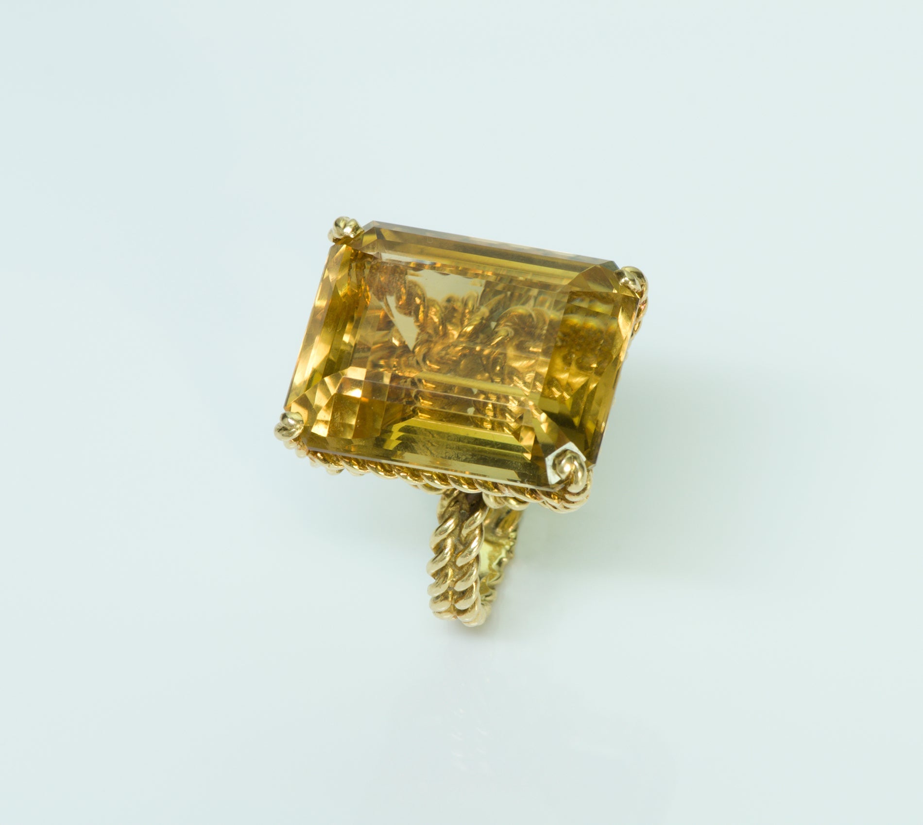Tiffany & Co. Citrine 18K Yellow Gold Ring