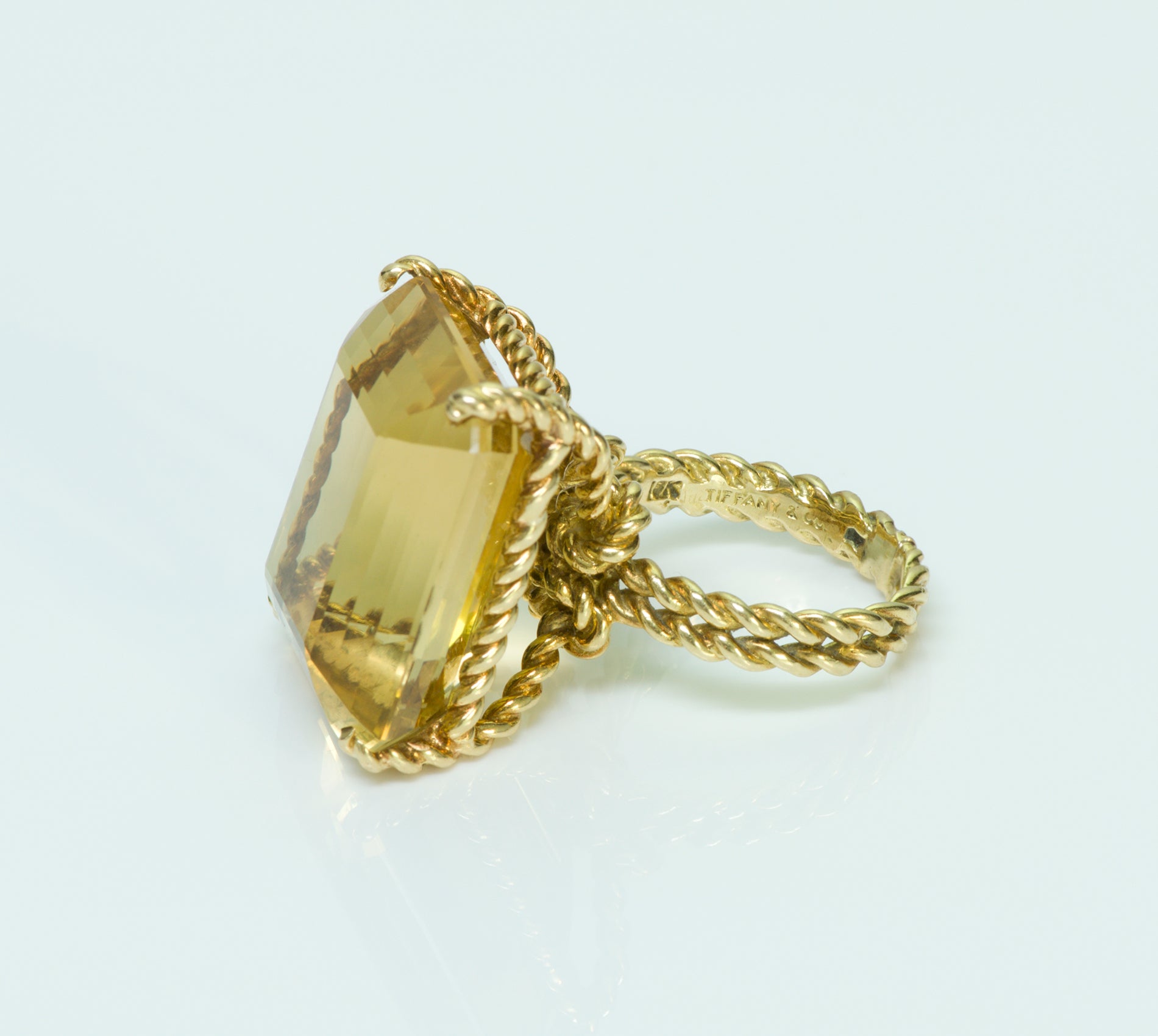 Tiffany & Co. Citrine 18K Yellow Gold Ring