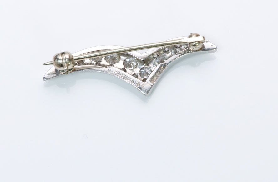 Tiffany & Co. Diamond Platinum Seagull Brooch