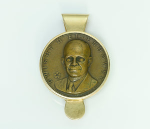 Tiffany & Co. Eisenhower Presidential Medallion Gold Money Clip