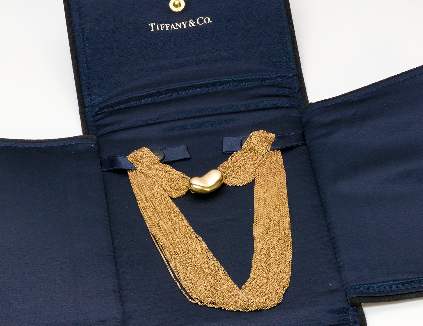 Tiffany & Co. Elsa Peretti 18K Gold Collar Bean Necklace