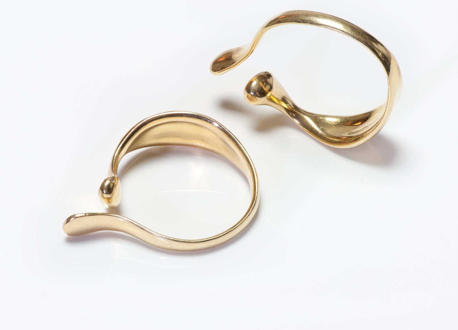 Tiffany & Co. Elsa Peretti 18K Gold Ear Cuff Earrings