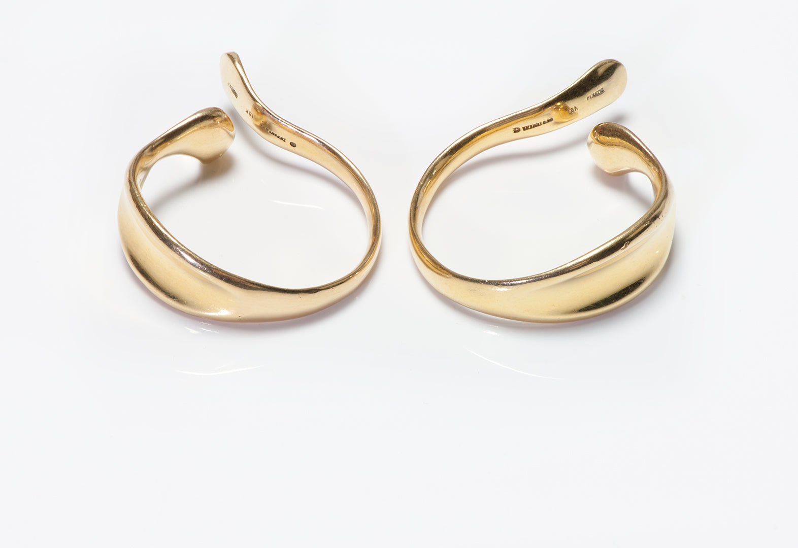 Tiffany & Co. Elsa Peretti 18K Gold Ear Cuff Earrings