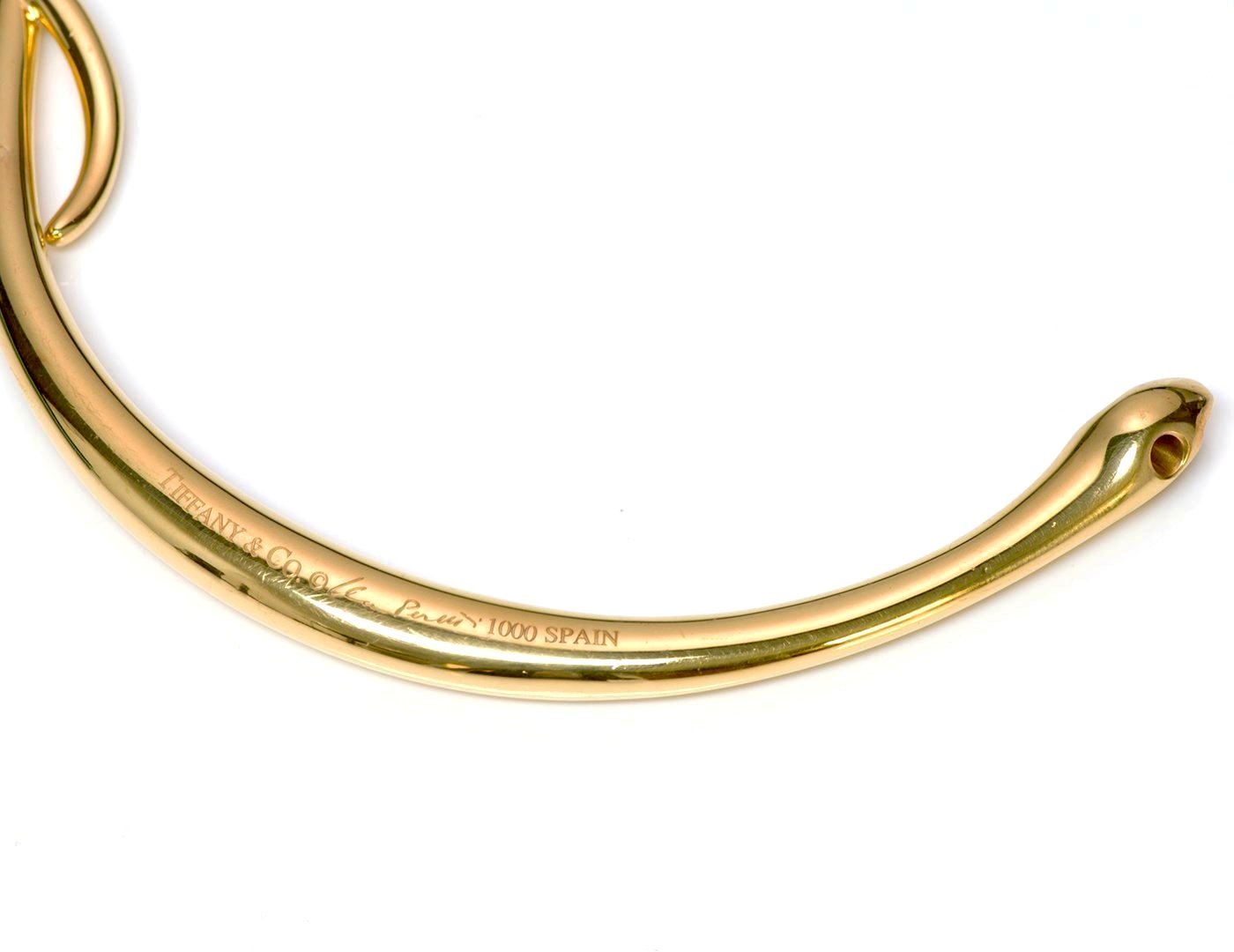 Tiffany & Co. Elsa Peretti 24K Gold Snake Necklace