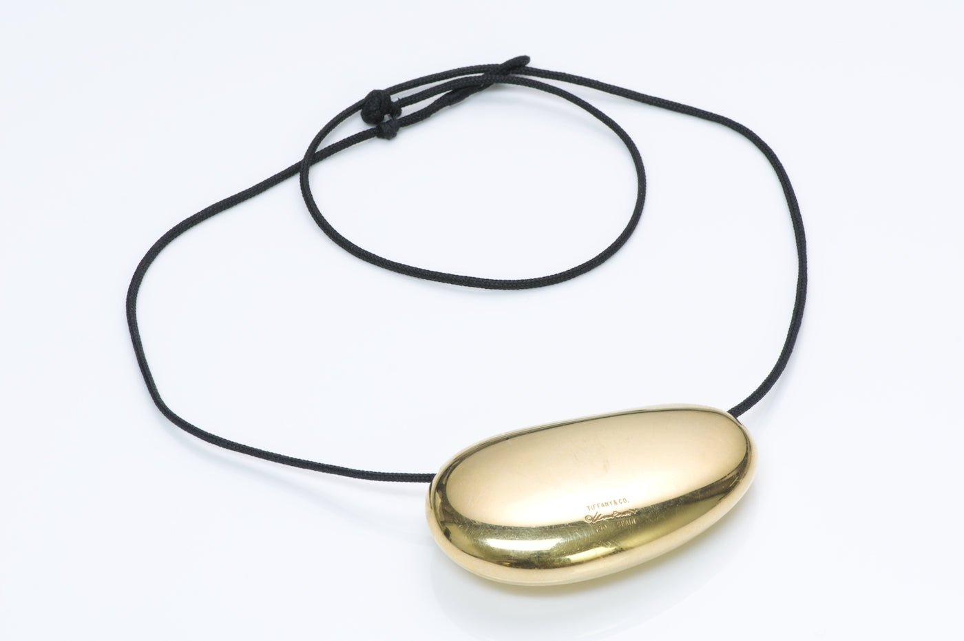 Tiffany & Co. Elsa Peretti Gold Large Bean Necklace