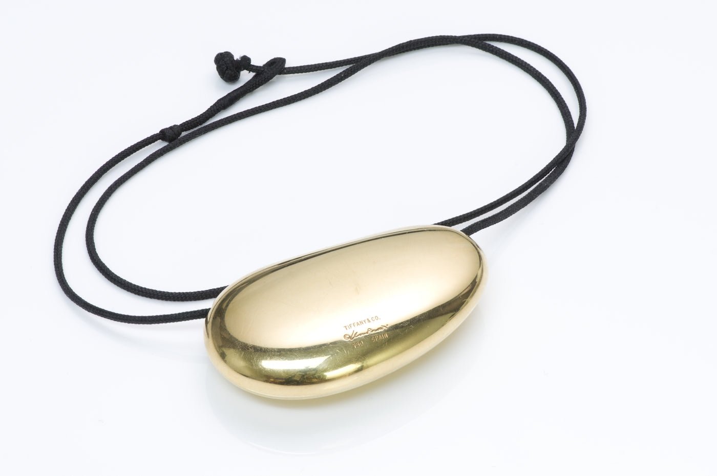 Tiffany & Co. Elsa Peretti Gold Large Bean Necklace