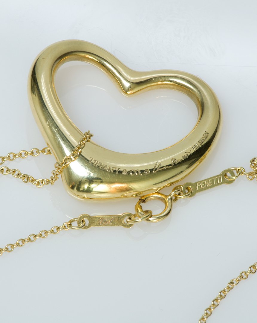 Tiffany & Co. Elsa Peretti Open Heart Gold Pendant