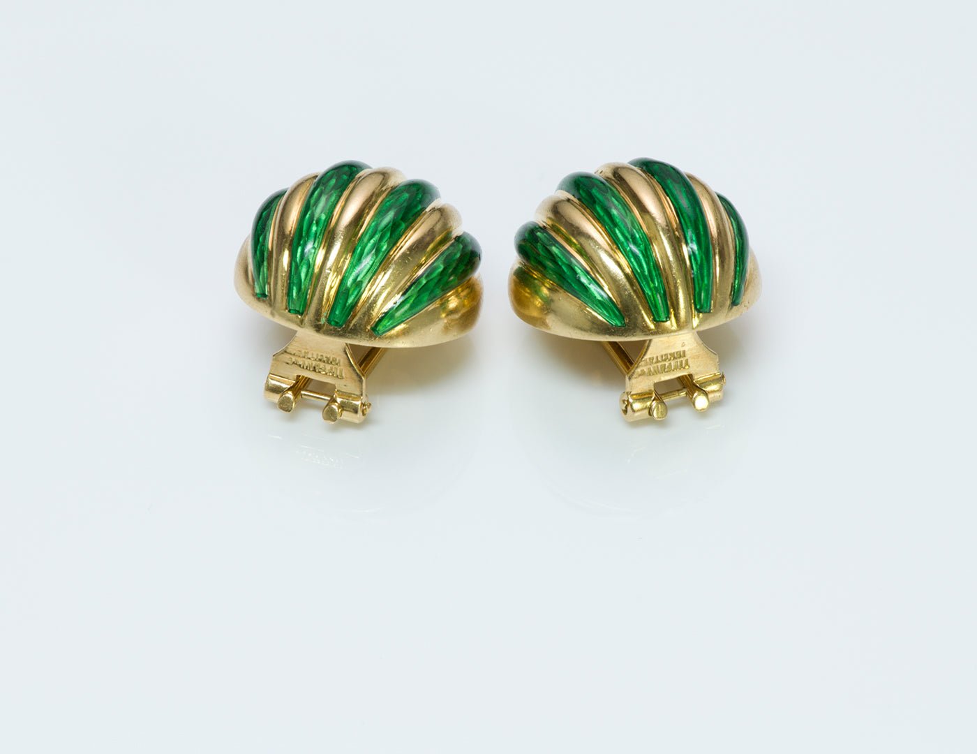 Tiffany & Co. Enamel & Gold Earrings