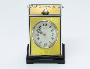 Rare Tiffany & Co. Guilloché Enamel Repeater Clock