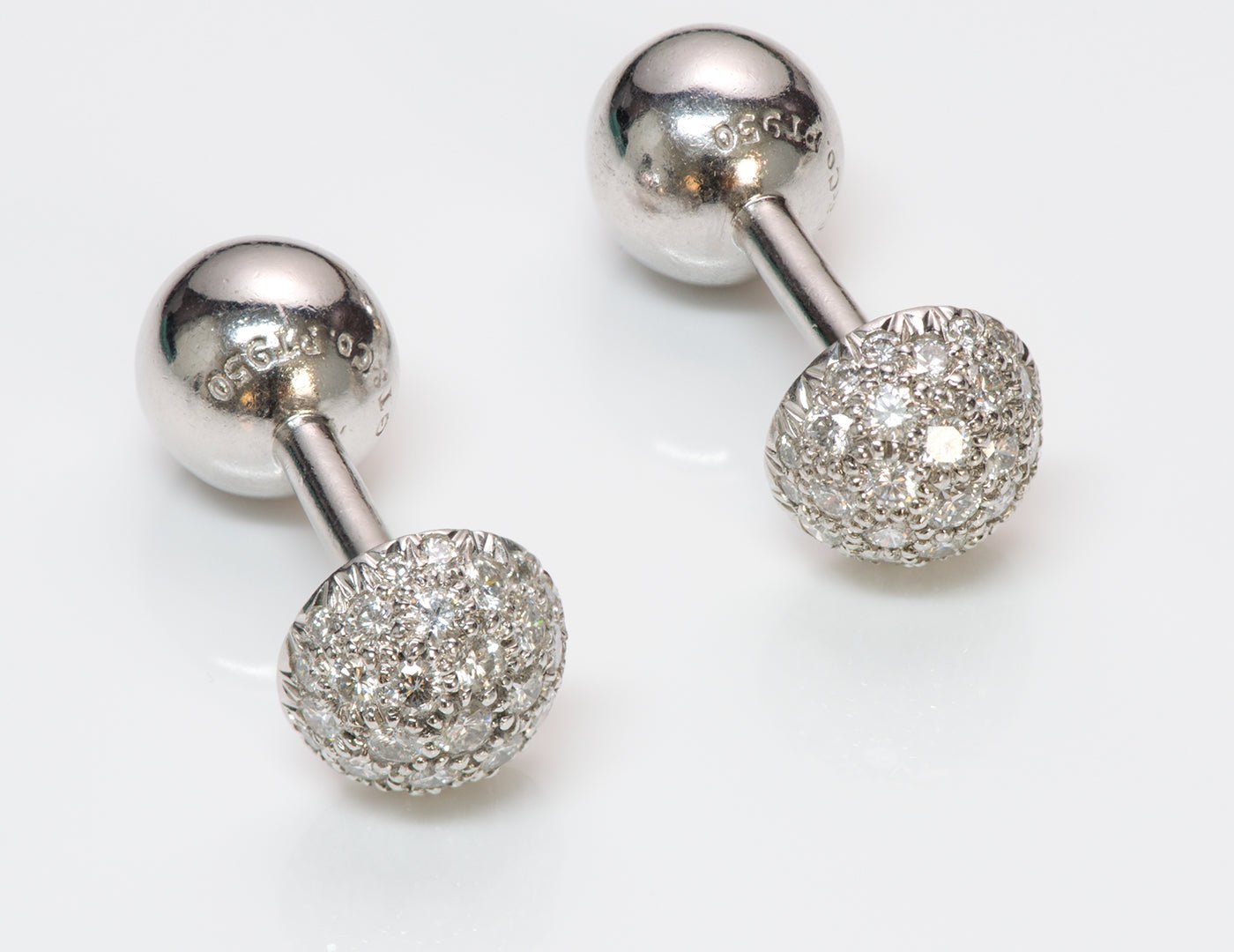 Tiffany & Co. Etoile Platinum Diamond Cufflinks