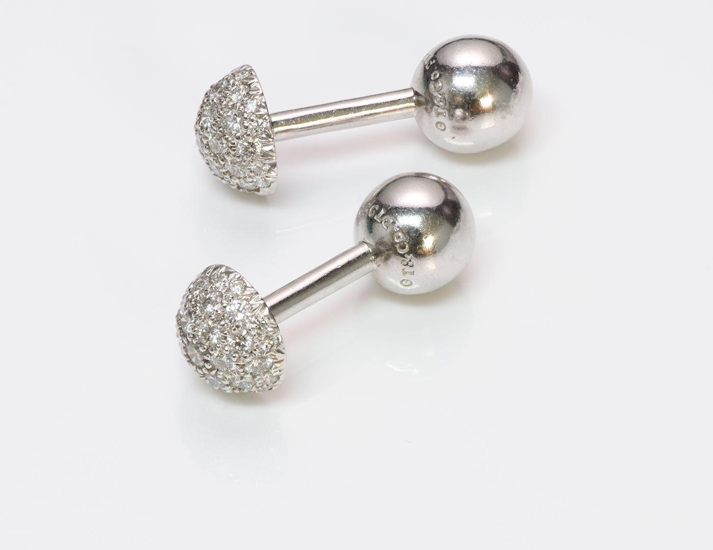 Tiffany & Co. Etoile Platinum Diamond Cufflinks