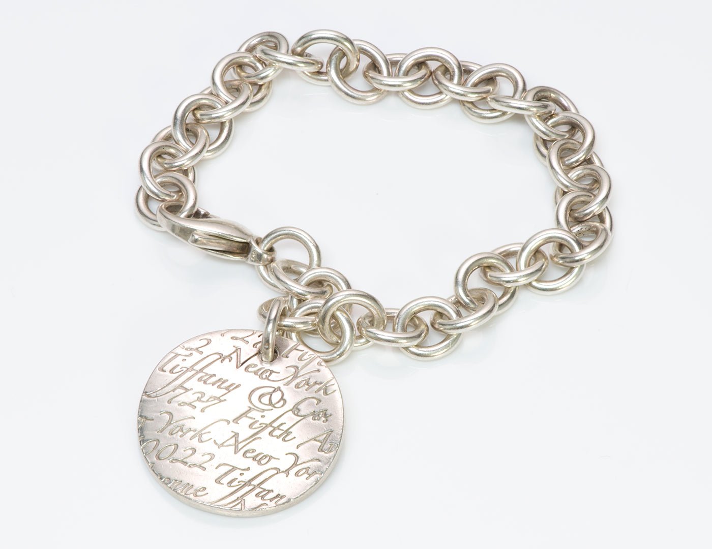 Tiffany & Co. Fifth Ave 727 Silver Charm Bracelet