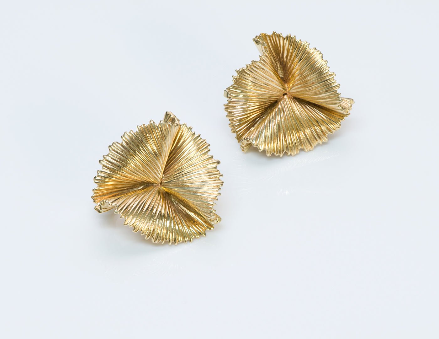 Tiffany & Co. Gold Fan Earrings