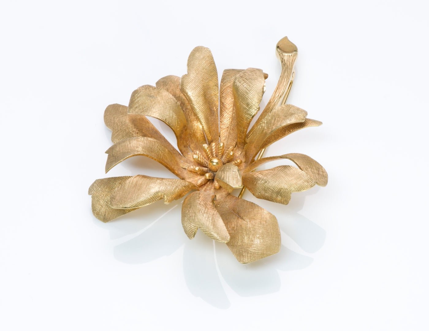Tiffany & Co. Gold Flower Brooch