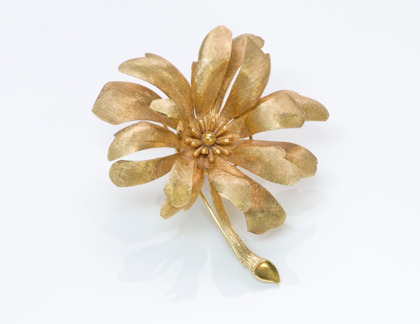 Tiffany & Co. Gold Flower Brooch