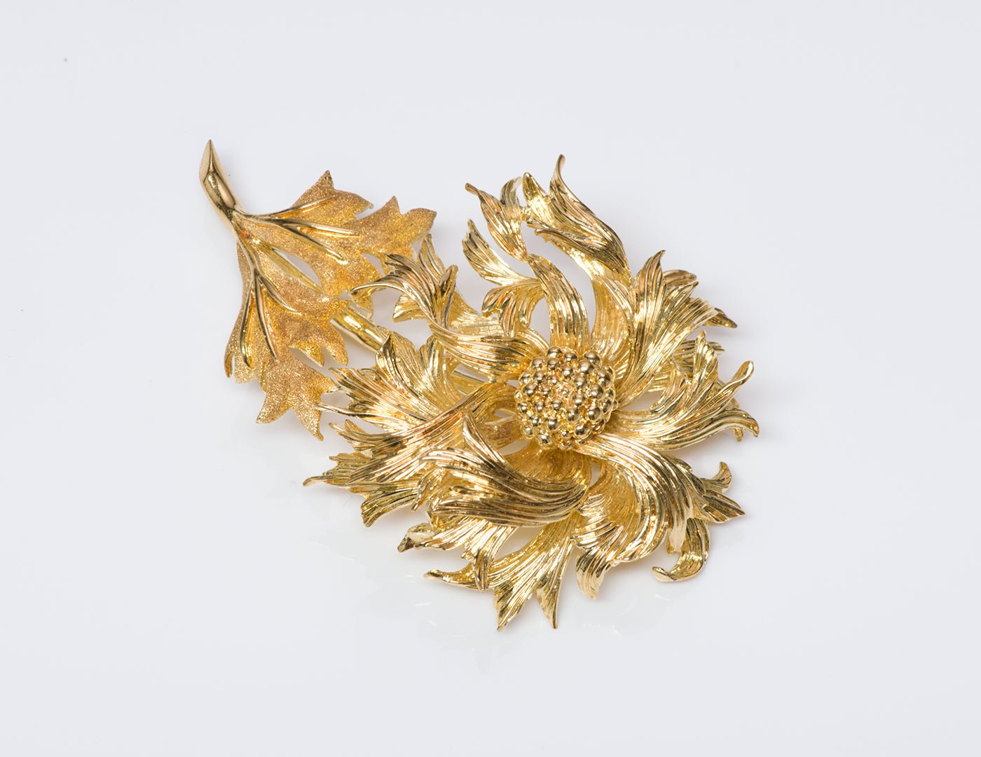 Tiffany & Co. Gold Flower Brooch