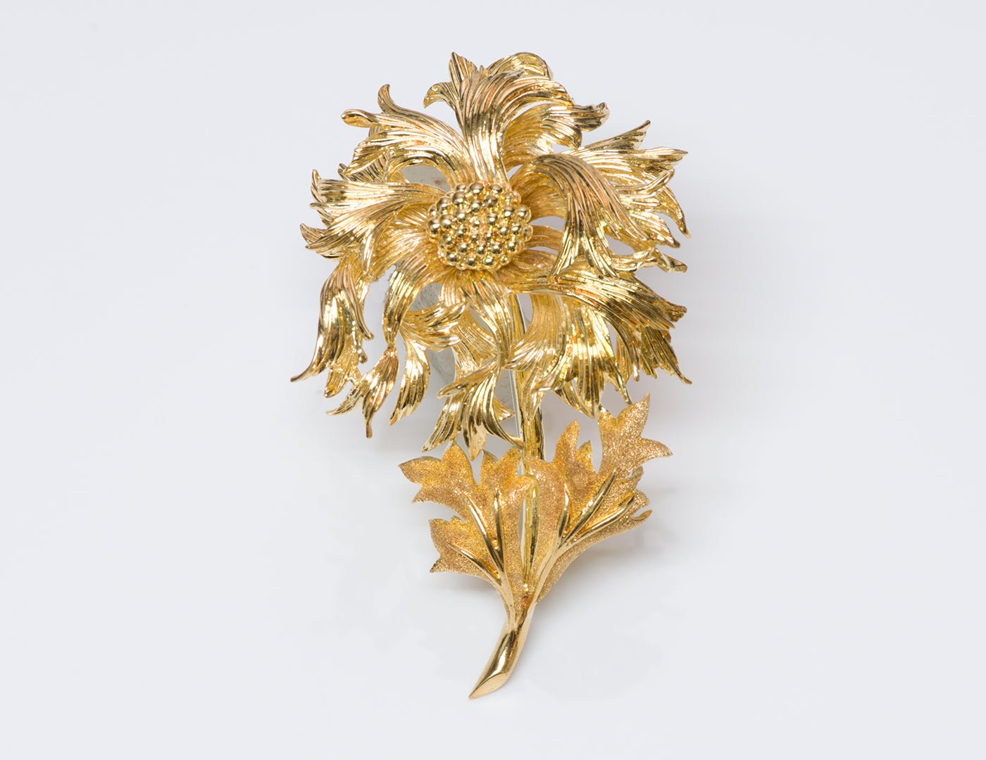 Tiffany & Co. Gold Flower Brooch