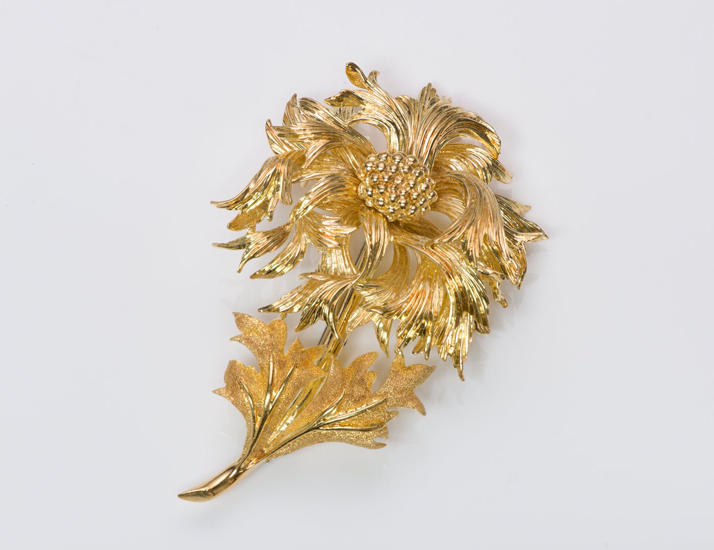 Tiffany & Co. Gold Flower Brooch