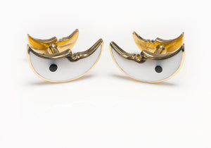 Tiffany & Co. Gold Inlay Moon 🌙 Cufflinks