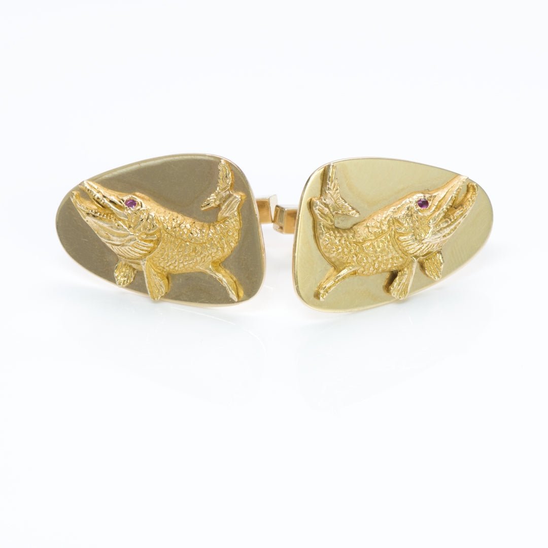 Tiffany & Co. Gold Ruby Cufflinks