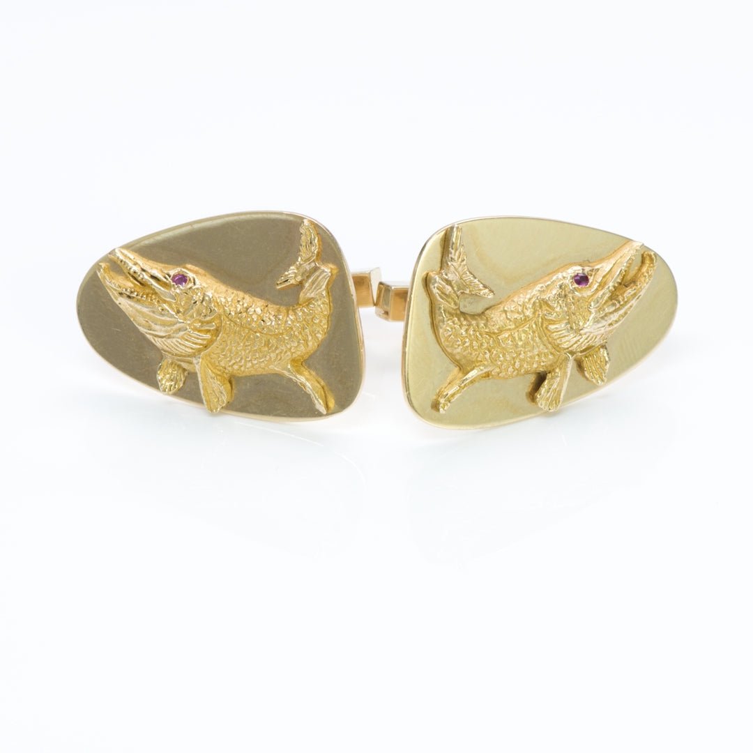 Tiffany & Co. Gold Ruby Cufflinks