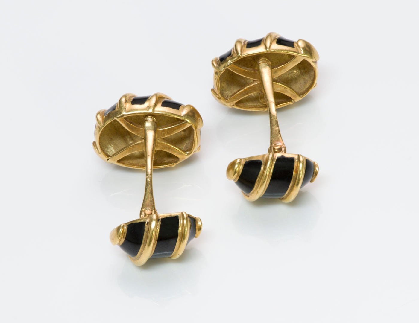 Tiffany & Co. Jean Schlumberger Gold Enamel Cufflinks