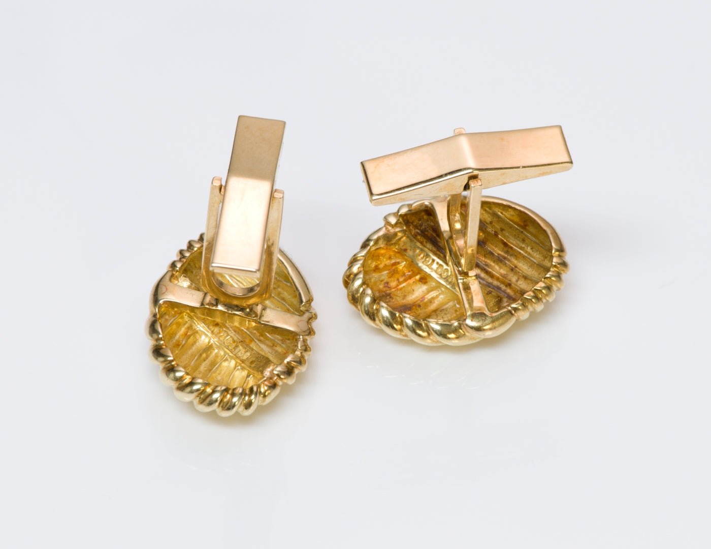 Tiffany & Co. Oval Gold Cufflinks