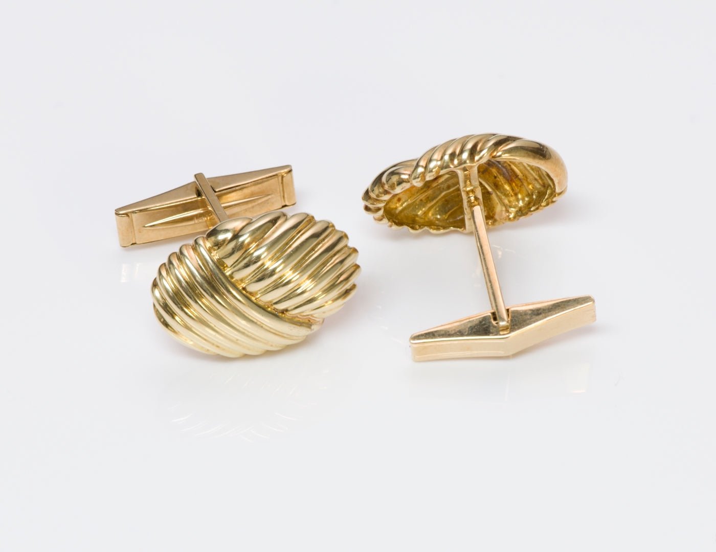Tiffany & Co. Oval Gold Cufflinks