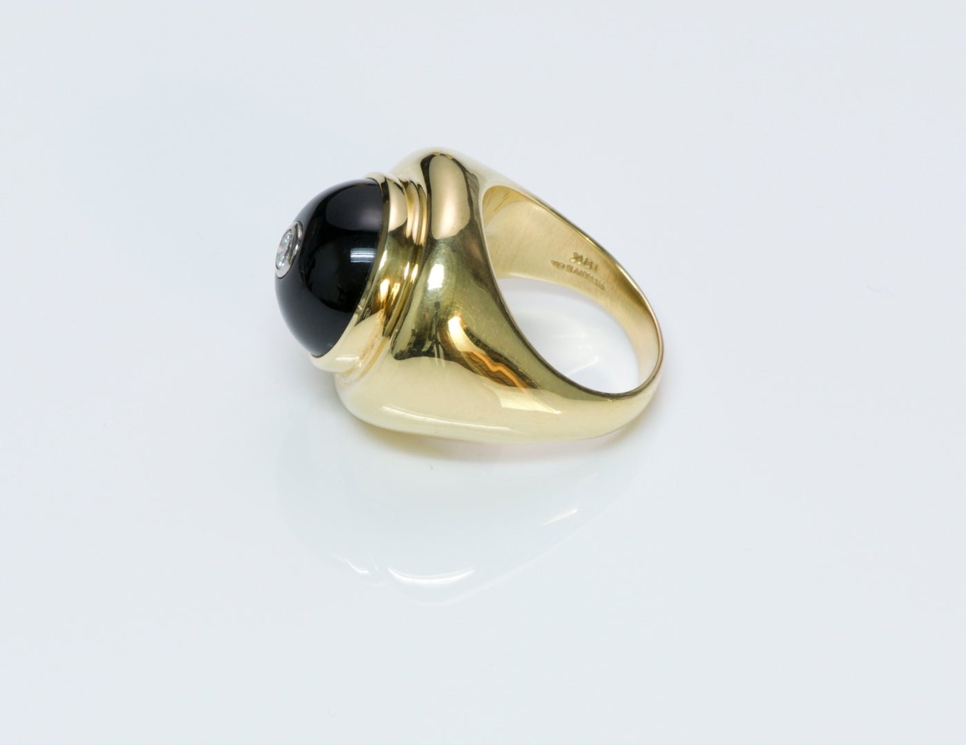 Tiffany & Co. Paloma Picasso Gold Diamond Onyx Ring