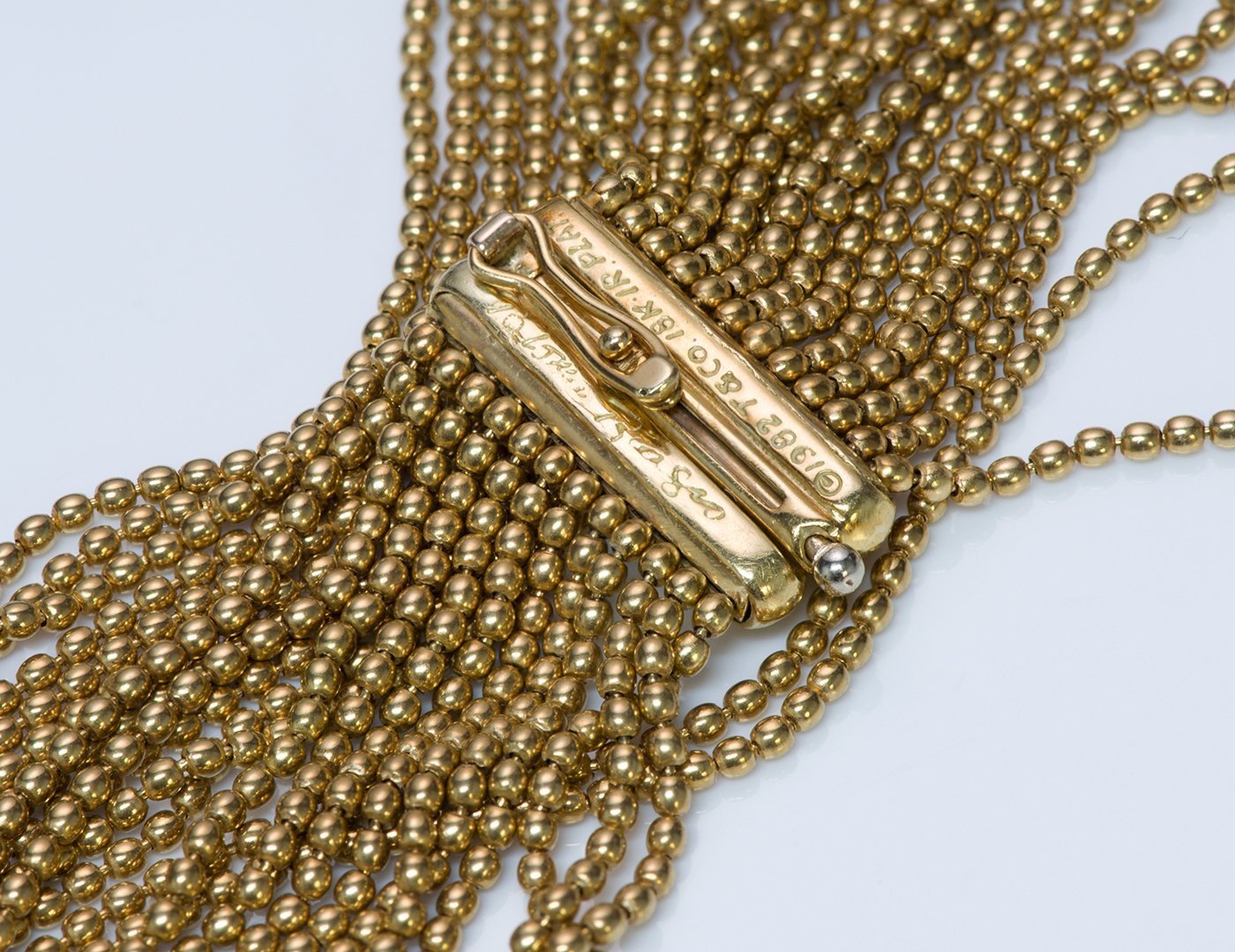 Tiffany & Co. Paloma Picasso Gold Multi-Strand Chain Diamond Bracelet
