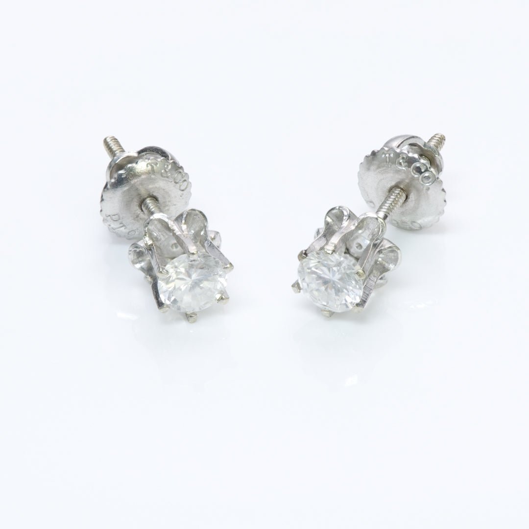 Tiffany & Co. Platinum Diamond Earrings