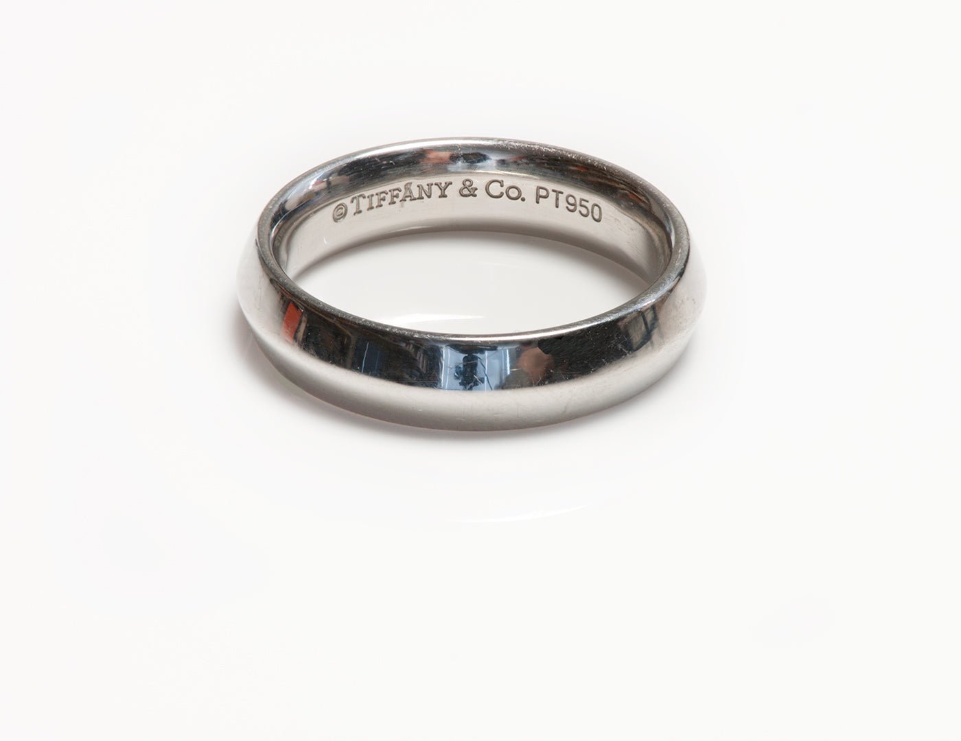 Tiffany & Co. Platinum Knife Edge Wedding Band Ring