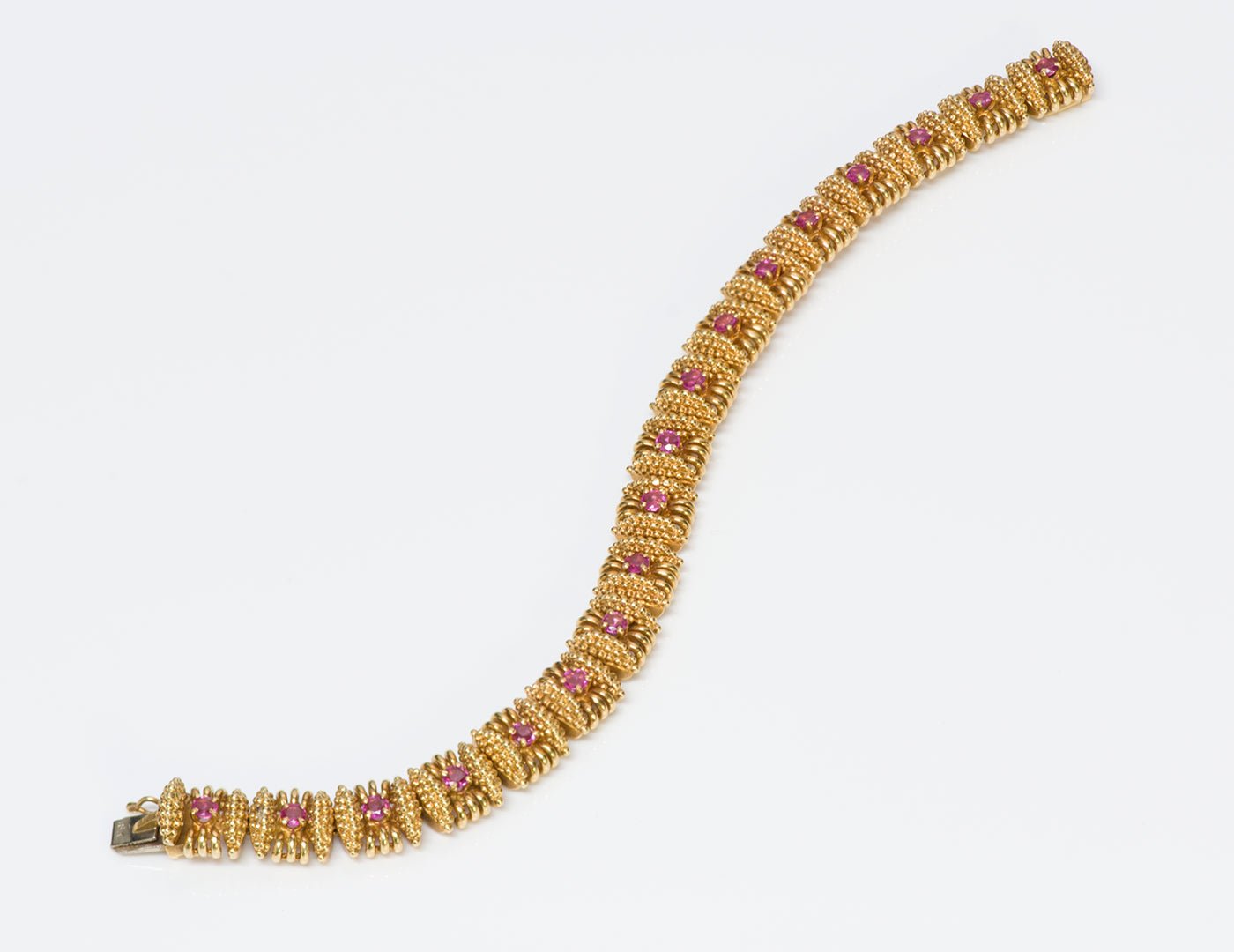 Tiffany & Co. Ruby 18K Yellow Gold Bracelet