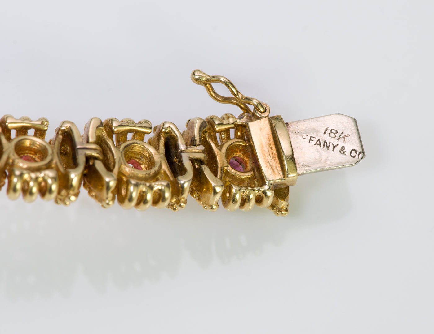 Tiffany & Co. Ruby 18K Yellow Gold Bracelet