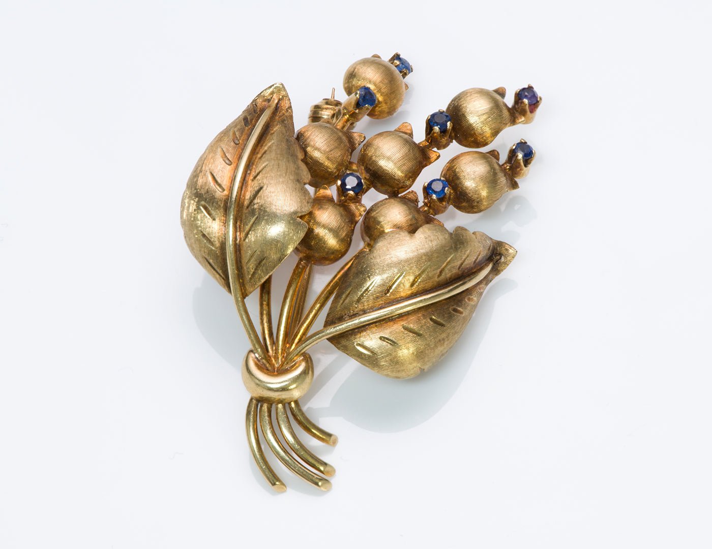 Tiffany & Co. Sapphire 18K Gold Brooch