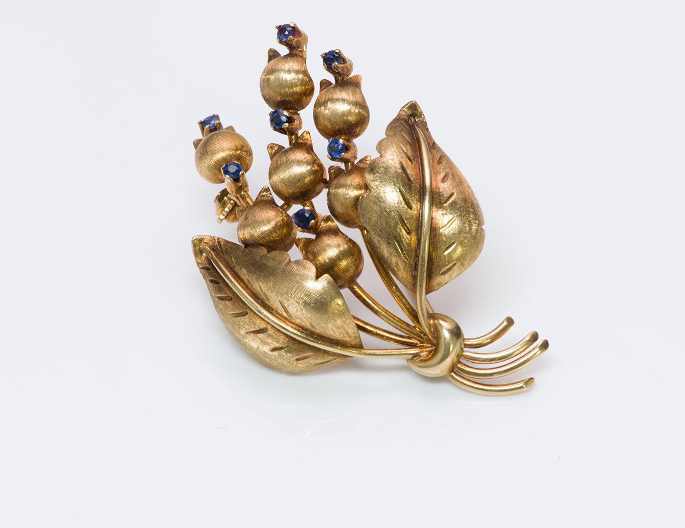 Tiffany & Co. Sapphire 18K Gold Brooch