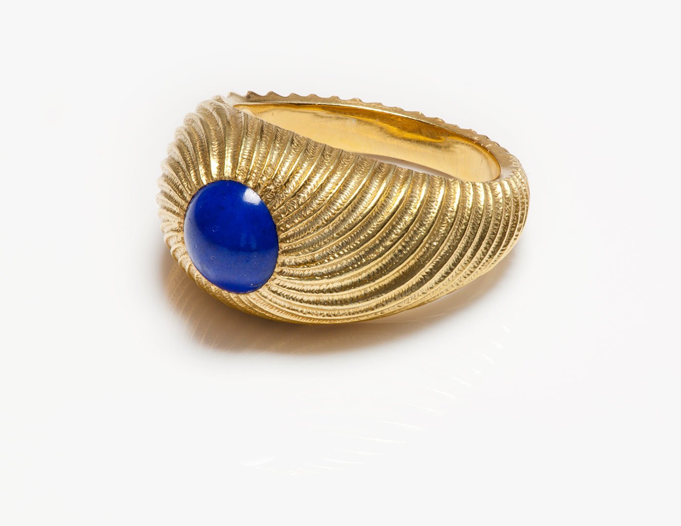 Tiffany & Co. Schlumberger Studios Unisex 18K Gold Lapis Ring